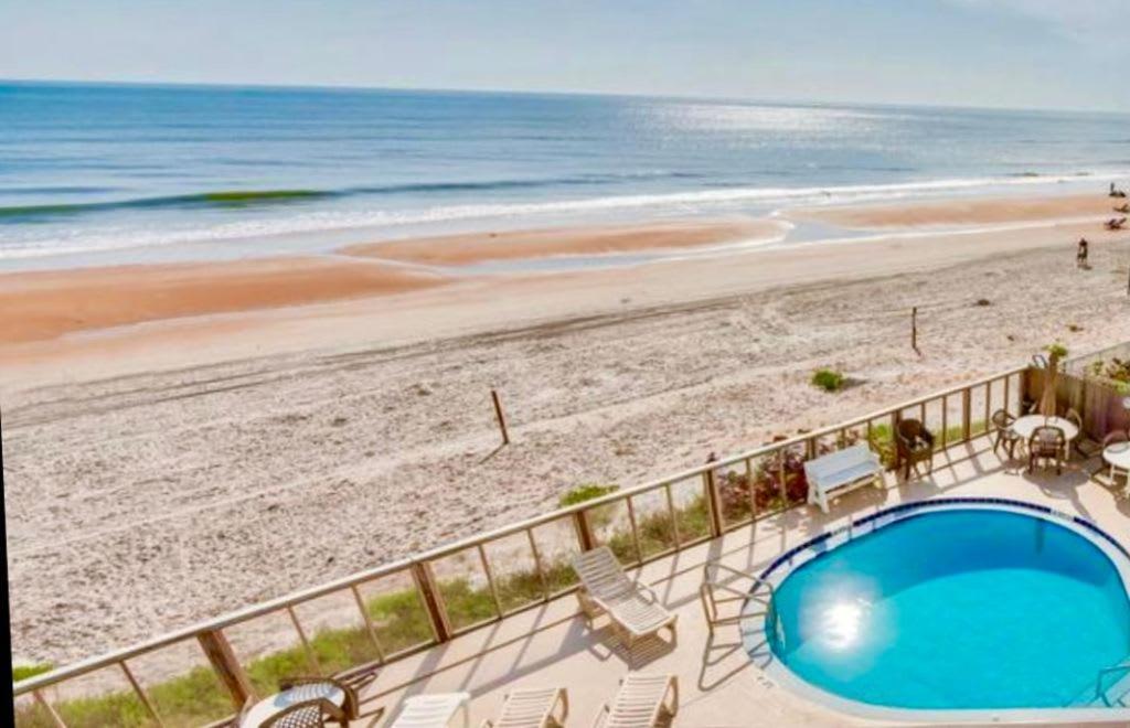 Coastal Cozy - Ocean View At Symphony Beach Club Ormond Beach Exteriör bild